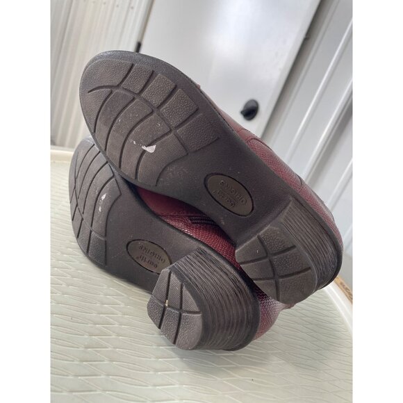 Earth Origins Marietta Malcolm Ankle Boot Size 6 Merlot Leather Slouchy Boho - Picture 7 of 8